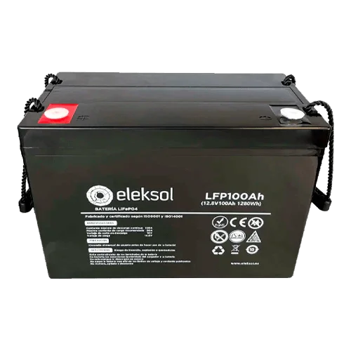 Batería Litio Eleksol 12.8V 100Ah LFP100AHBT Bluetooth