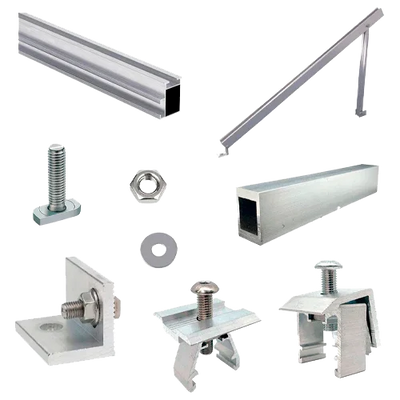 Estructura Aluminio Suelo Plano 9 Paneles