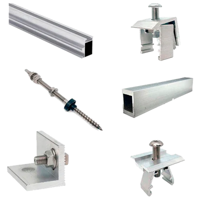 Estructura Aluminio Coplanar Tornillo 10 Paneles