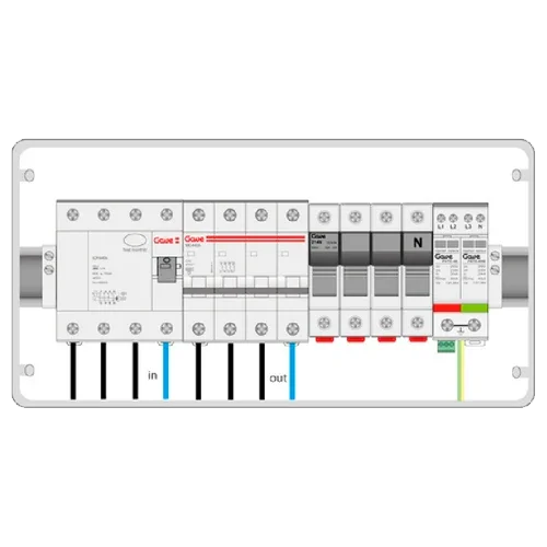 Caja Protecciones AC Trifásico GAVE ACT16SDA 11kW 16A 30mA