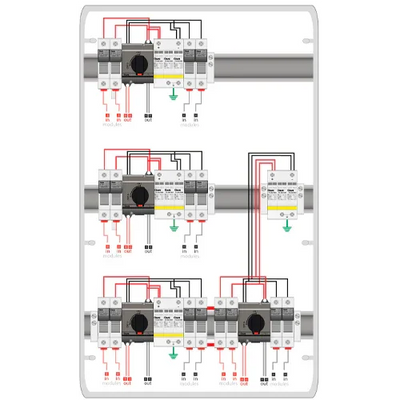 Caja Protecciones DC PV GAVE STM21025P15S/4 4 MPPT 2 Strings 15A 1000V