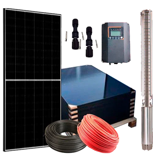 Kit Bomba Solar ZIRI 4SC14-96 5CV 96m 25.5m³/h