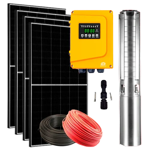 Kit Bomba Solar Híbrida ZIRI 3SCP1-90 1.5CV 90m 4m³/h