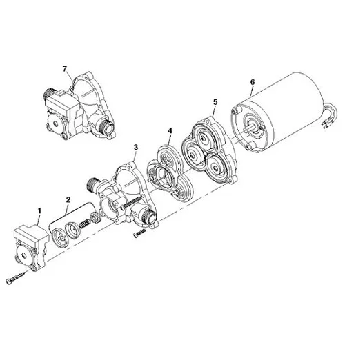 Válvulas Santopreno Shurflo 94-232-00 Repuesto Serie 2088