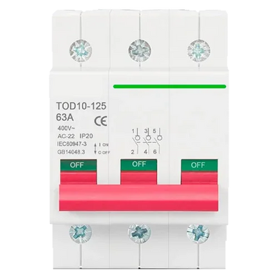 Magnetotérmico 3P 400V 100A Tongou TOD10-125