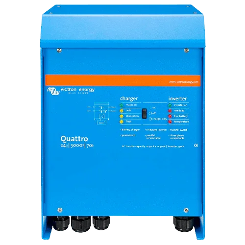 Inversor con Cargador Victron Quattro 24V 3000VA 24/3000/70-50/50