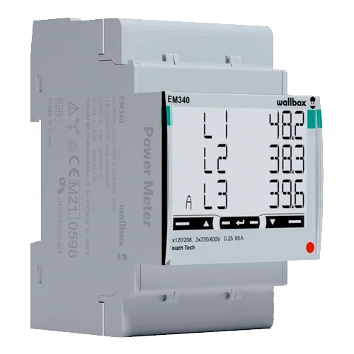 Wallbox Power Meter Trifásico 65A Carlo Gavazzi EM340