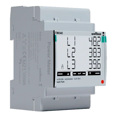 Wallbox Power Meter Trifásico 65A Carlo Gavazzi EM340