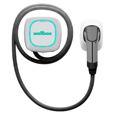 Cargador VE Wallbox Pulsar Max 7,4kW Cable 7m Blanco