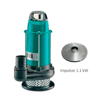 Bomba de Achique Solar ZIRI QDX8-18-1.1DC 1100W 18m³/h 26m