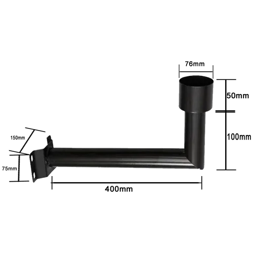 Soporte Farola Poste Pared 50x15cm JND-74882