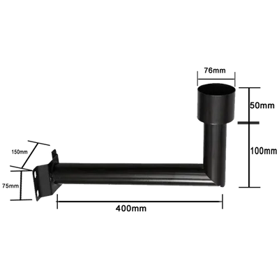 Soporte Farola Poste Pared 50x15cm JND-74882