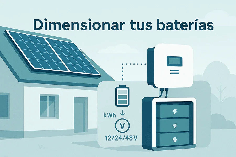 Guía práctica para dimensionar baterías en aislada y on-grid