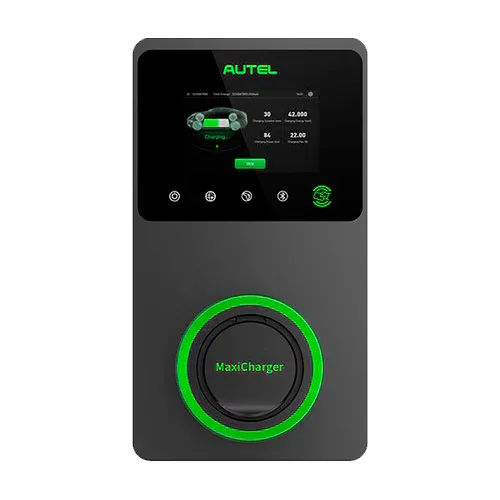 Cargador VE Autel MaxiCharger AC Elite 22kW Socket LCD 4G