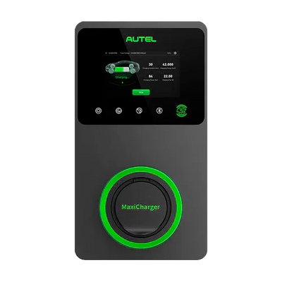 Cargador VE Autel MaxiCharger AC Elite 22kW Socket LCD 4G