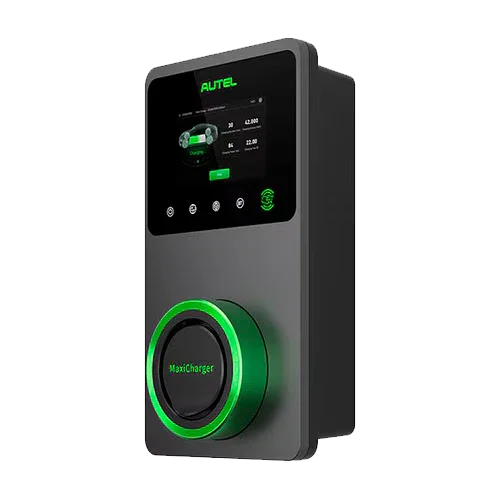 Cargador VE Autel MaxiCharger AC Elite 22kW Socket LCD 4G