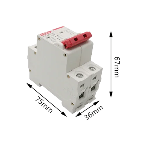 Interruptor DC EARU MCB 1000V 32A 2P