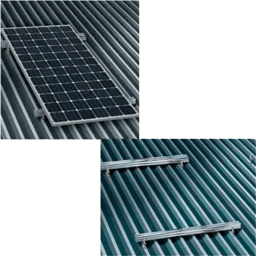 Estructura Aluminio Coplanar Chapa 4 Paneles