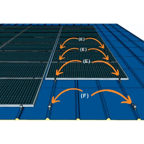 Estructura Aluminio Coplanar Chapa 6 Paneles con Microrail