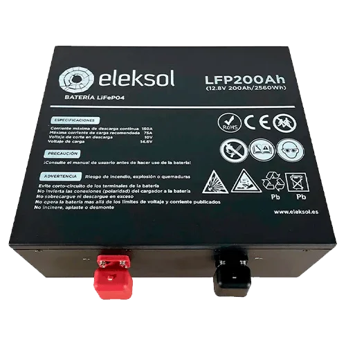 Batería Litio Eleksol 12.8V 200Ah LFP200BTBA Bajo Asiento