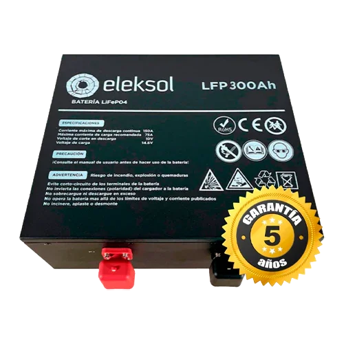 Batería Litio Eleksol 12.8V 300Ah LFP300BTBA Bajo Asiento