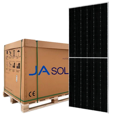 Palet 36 Paneles Bifaciales JA Solar 595W JAM72D40 MB Mono PERC 144 células