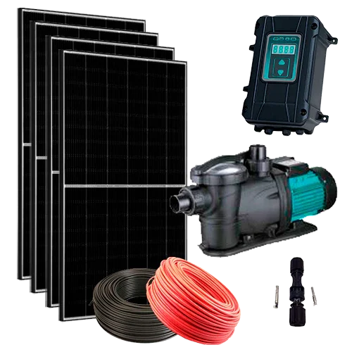 Kit Solar Piscina ZIRI 120m³ Híbrido XKP20-19-110-900-AD 900W 20m³/h 19m