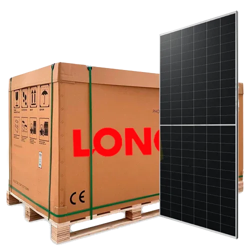 Pallet 36 Paneles Solares 640W Longi N-Type BC-Cell 144 células LR7-72HVH