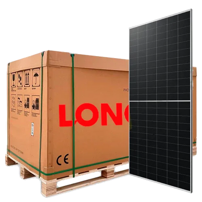 Pallet 36 Paneles Solares 640W Longi N-Type BC-Cell 144 células LR7-72HVH