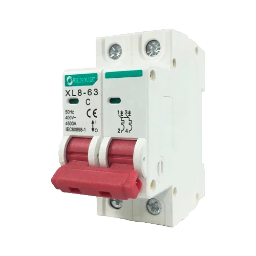 Magnetotérmico XL8-63 2P 20A 400V AC Curva C