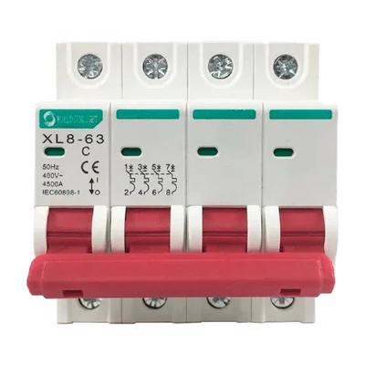 Magnetotérmico XL8-63 4P 16A 400V AC Curva C