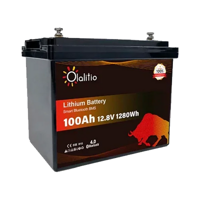 Batería Litio 12V 100Ah Olalitio OLA-12-100-P Bluetooth