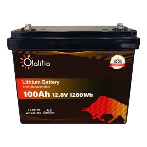 Batería Litio 12V 100Ah Olalitio OLA-12-100-P Bluetooth