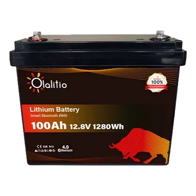 Batería Litio 12V 100Ah Olalitio OLA-12-100-P Bluetooth