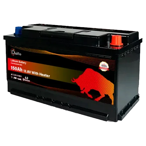 Batería Litio 12V 150Ah Olalitio OLA-12-150-SH Bajo Asiento Calefacción Bluetooth