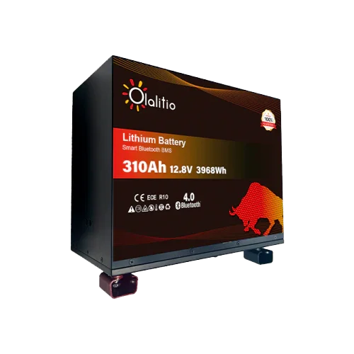 Batería Litio 12V 310Ah Olalitio OLA-12-310-MH Bajo Asiento Calefacción Bluetooth