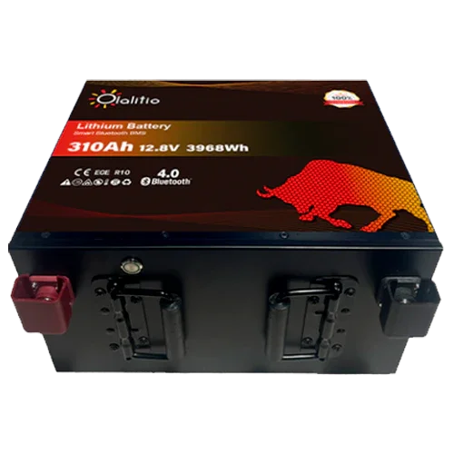Batería Litio 12V 310Ah Olalitio OLA-12-310-MH Bajo Asiento Calefacción Bluetooth