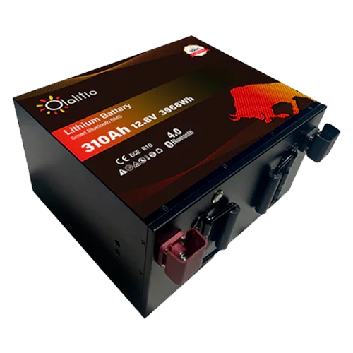 Batería Litio 12V 310Ah Olalitio OLA-12-310-MH Bajo Asiento Calefacción Bluetooth