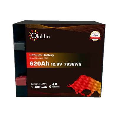 Batería Litio 12V 620Ah Olalitio OLA-12-620-M Bajo Asiento Bluetooth
