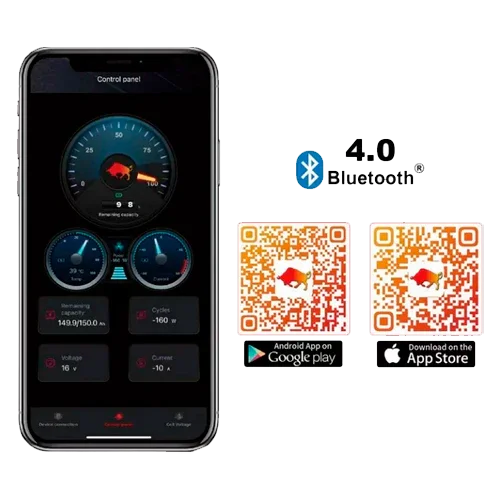 Batería Litio 12V 100Ah Olalitio OLA-12-100-S Bajo Asiento Bluetooth