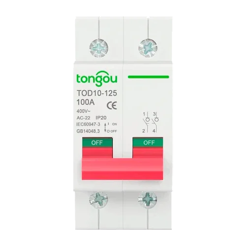 Magnetotérmico 2P 400V 125A Tongou TOD10-125