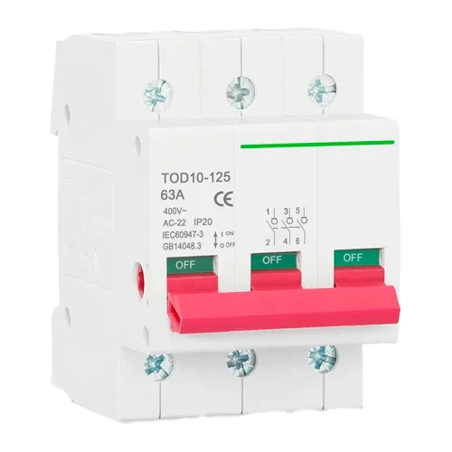 Magnetotérmico 3P 400V 125A Tongou TOD10-125