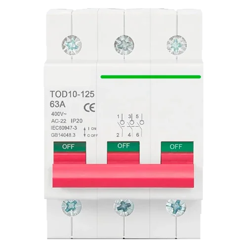 Magnetotérmico 3P 400V 63A Tongou TOD10-125