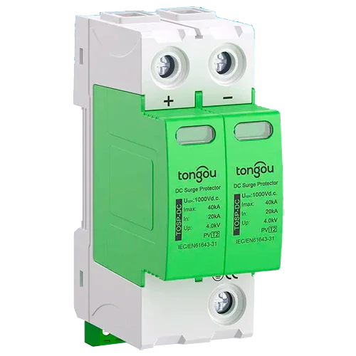 Protector Sobretensiones DC 1000V 2P Tongou TOSP 20KA-40KA