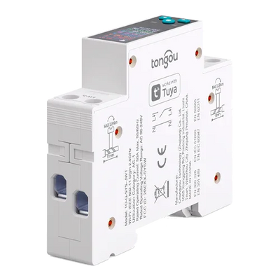 Disyuntor Inteligente WiFi TUYA 1P 50A TO-Q-SYS-JWT con LCD y Medidor