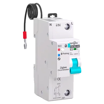 Magnetotérmico Inteligente Tongou 1P TOQCB2-80 1-63A Curva C Zigbee