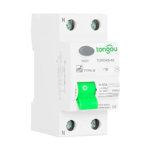 Diferencial Tipo B 2P 32A 30mA Tongou TORD4B-63