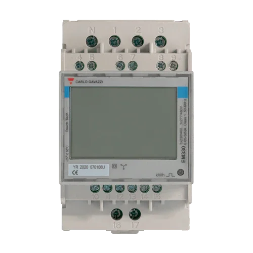 Wallbox Power Meter Trifásico 250A Carlo Gavazzi EM330