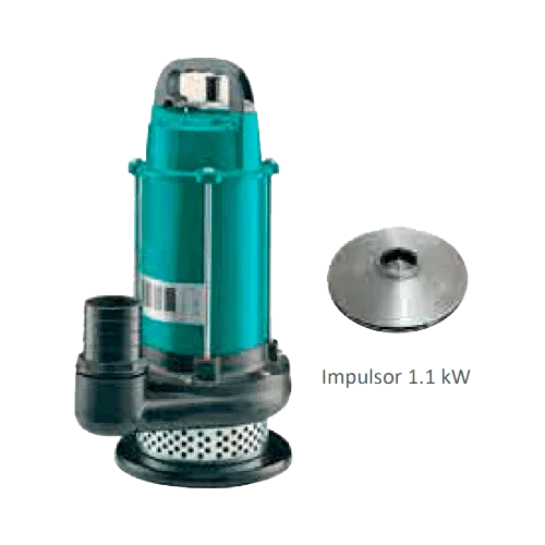 Bomba de Achique Solar ZIRI QDX8-18-1.1DC 1100W 18m³/h 26m